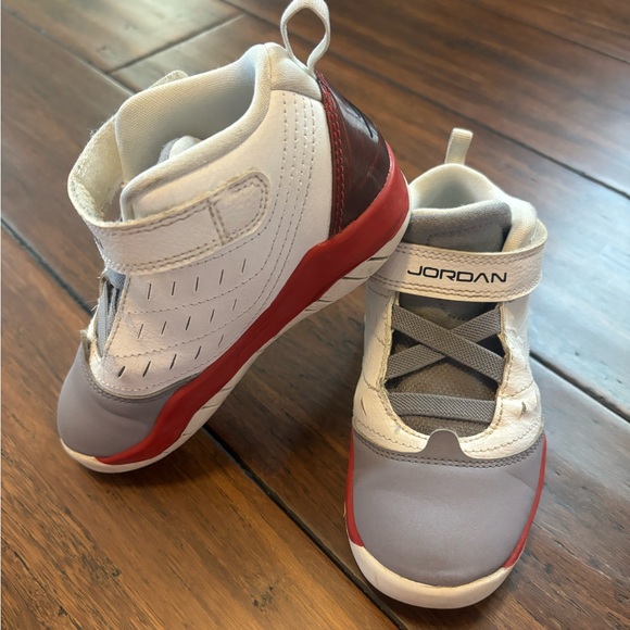 Jordan Other - Nike Air Jordan Velocity GRAY WHITE RED Toddler Sz 9 sneaker shoes basketball